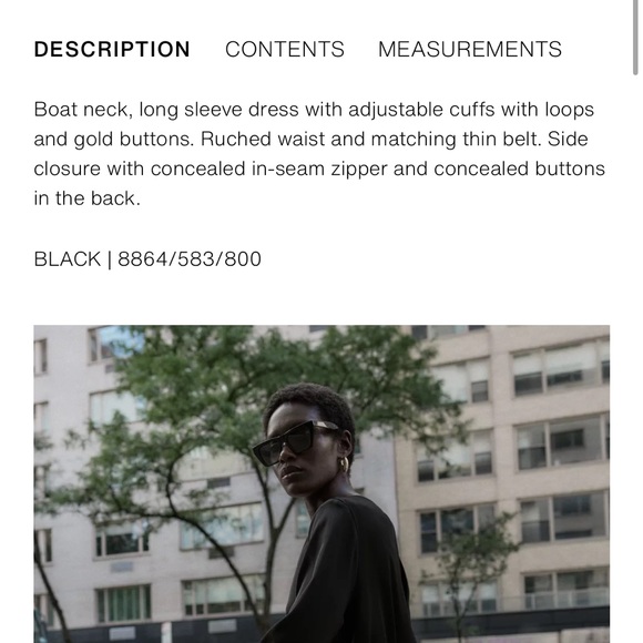 Zara NWT belted crepe mini dress black 8864/583 - Picture 10 of 12